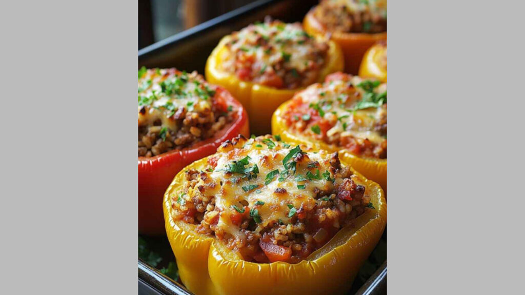 طرز تهیه ی فلفل دلمه ای شکم پر